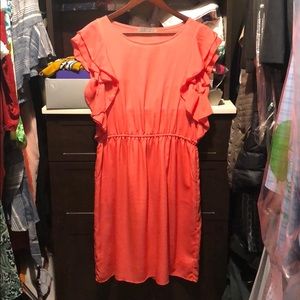Never worn ruffle mini dress